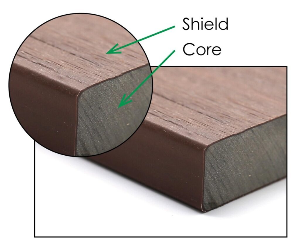 What is capped composite decking