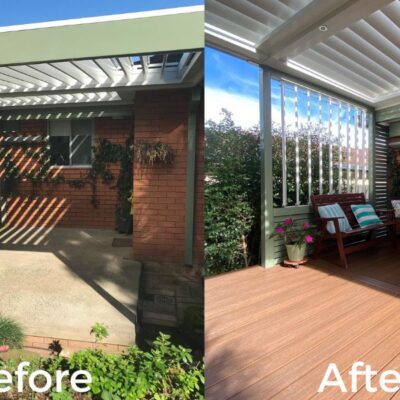 Before and After – NewTechWood Decking in Teak