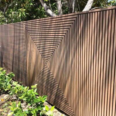 Castellation Cladding UH61, Ipe, Feature Wall/fence, Dalkeith WA