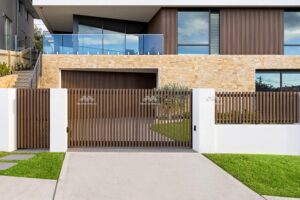 composite wood cladding and fencing at a Melbourne home