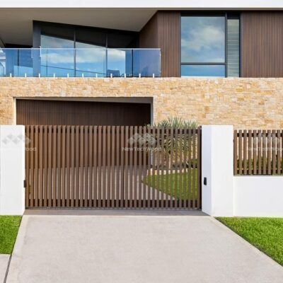 Castellation Cladding and Screen Fencing in Ipe