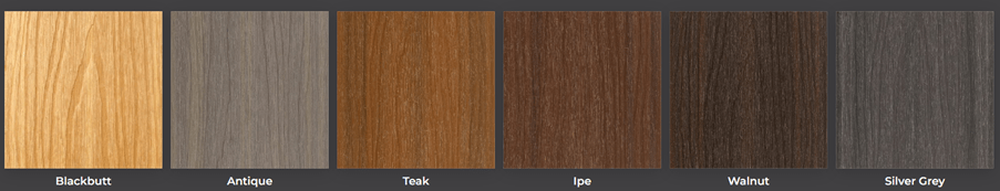 Composite timber colours
