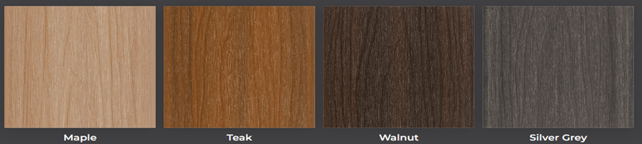 Colours: Maple, Teak, Walnut, Silver Grey