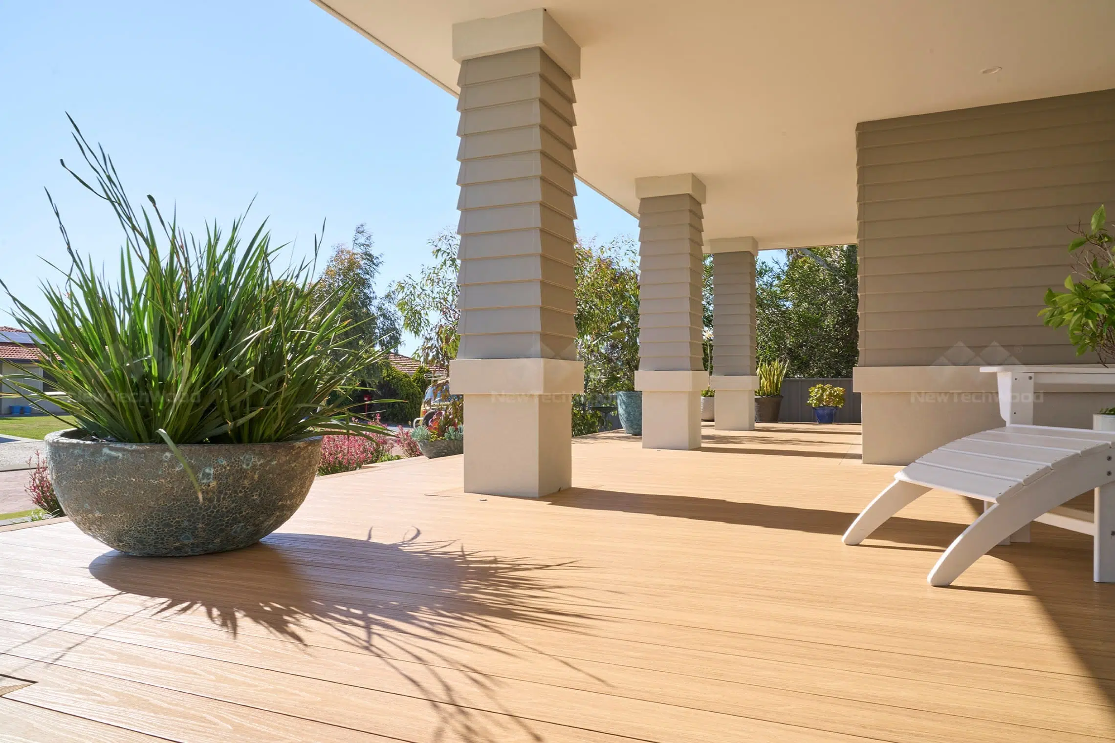 Composite Decking in Blackbutt