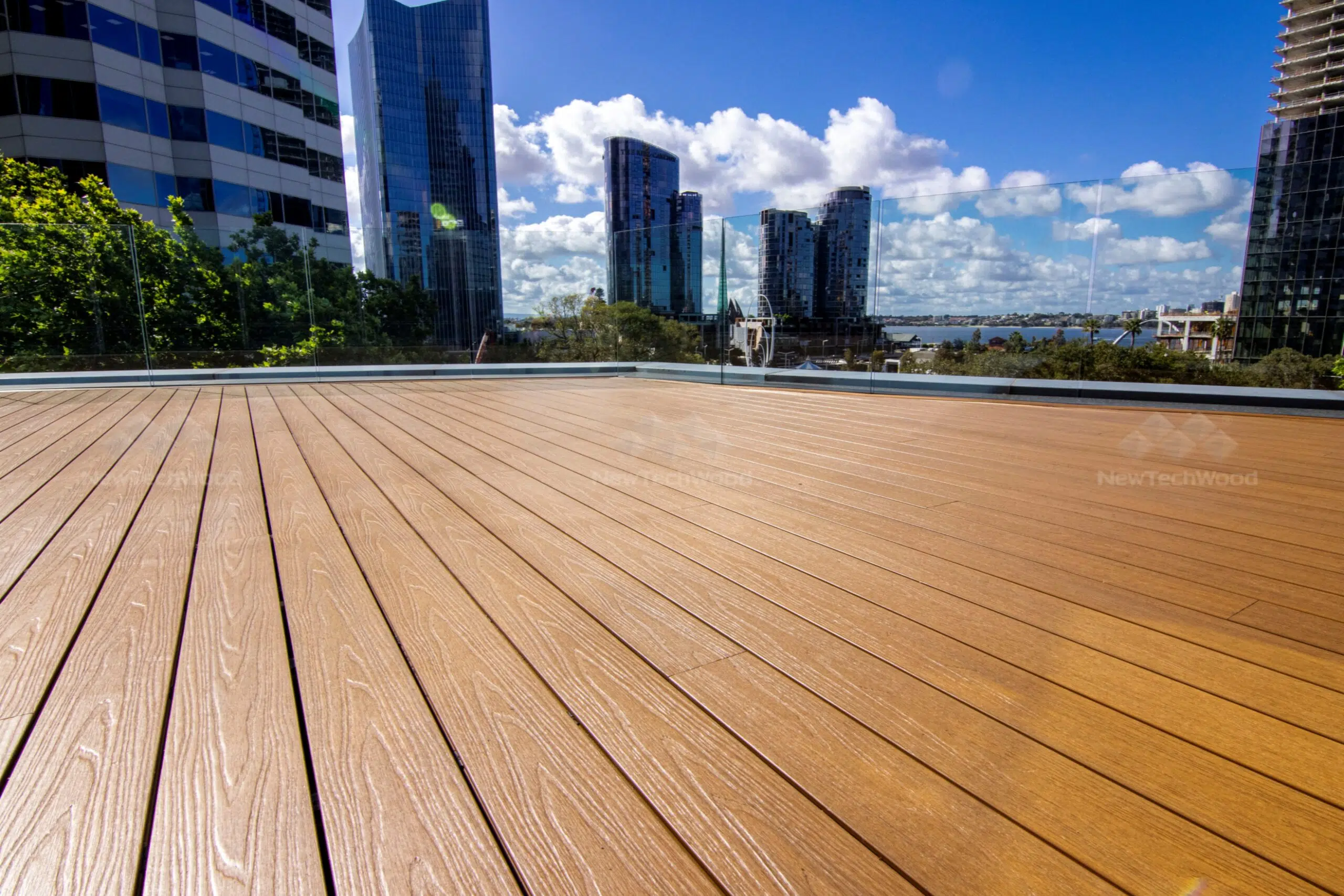 Terrace decking in Blacbutt