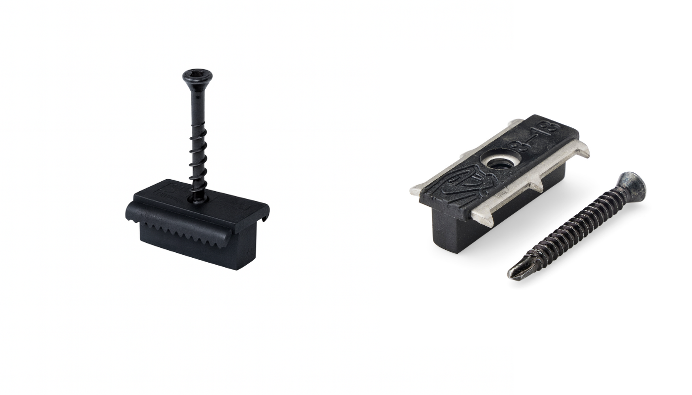 Tc28 and Cobra M hidden fixing screws for NewTechWood composite decking