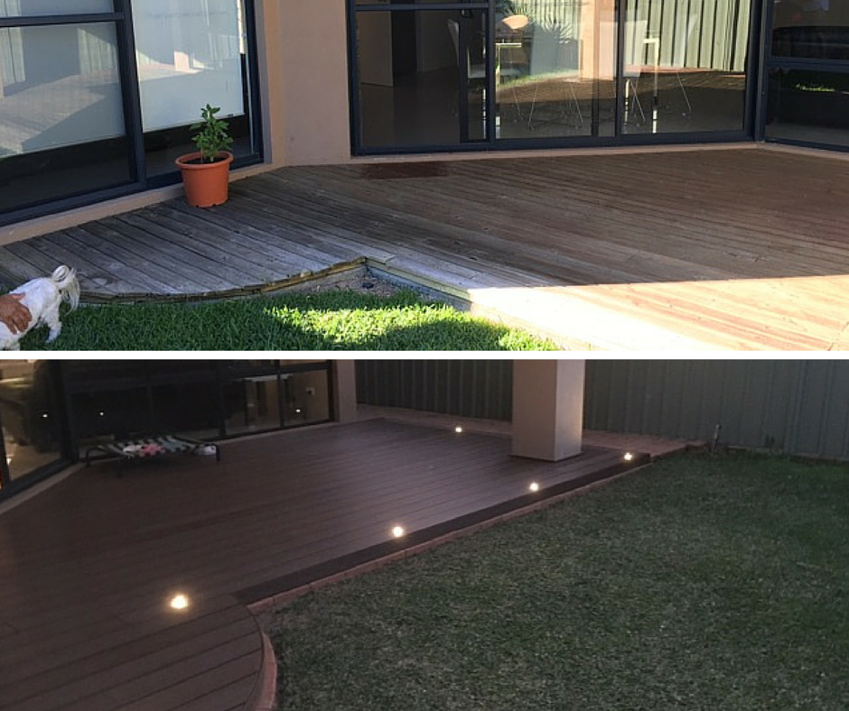 Decking renovation #2 - Before & After