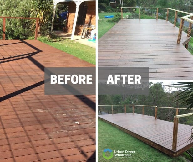 before and after composite paving
