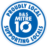 B & S Mitre 10 Logo