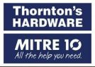 Thorntons Hardware Mitre 10 logo